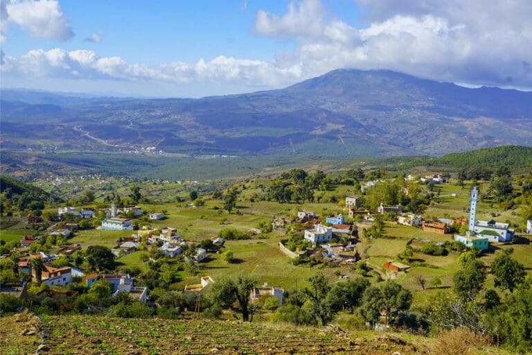local village in talassemtane national park near chefchaouen